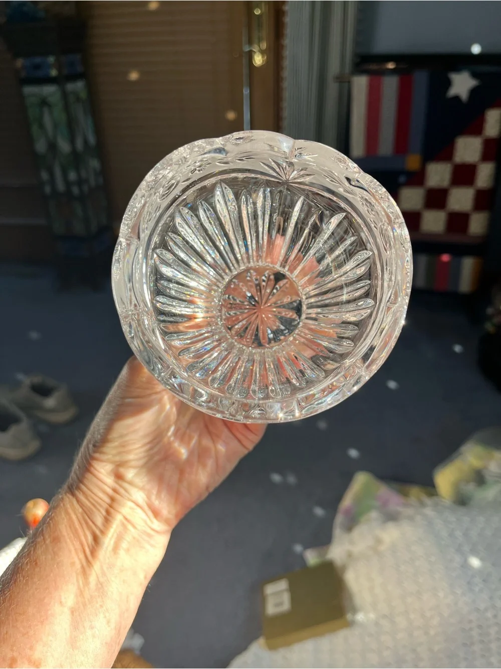 Oneida Crystal Bowl: Southern Garden Pattern